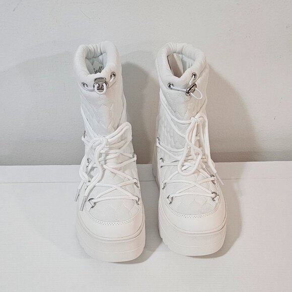 JustFab Neve Cold Weather Bootie /Bright White/ Women's Size 8.5 - 0407 64 6867 - Picture 2 of 6